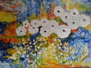 Christiane  Guerry: White flowers