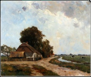 Gerard Altmann: Boerderij in landschap