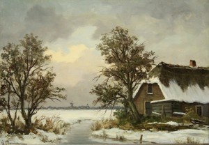 Willem Pasman: Hollands winterlandschap